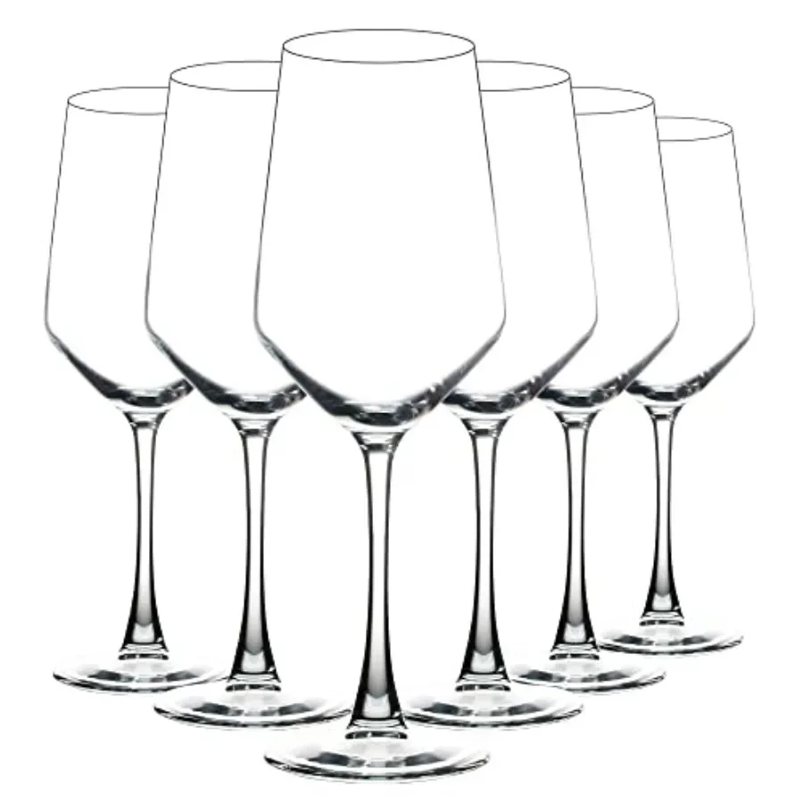 Wine Glasses Set of 6, 13 Oz Red or White Wine Glass with Stem, Perfect for Home, Restaurant, Dishwasher Safe
Wine Glasses Set of 6, 13 Oz Red or White Wine Glass with Stem, Perfect for Home, Restaurant, Dishwasher Safe