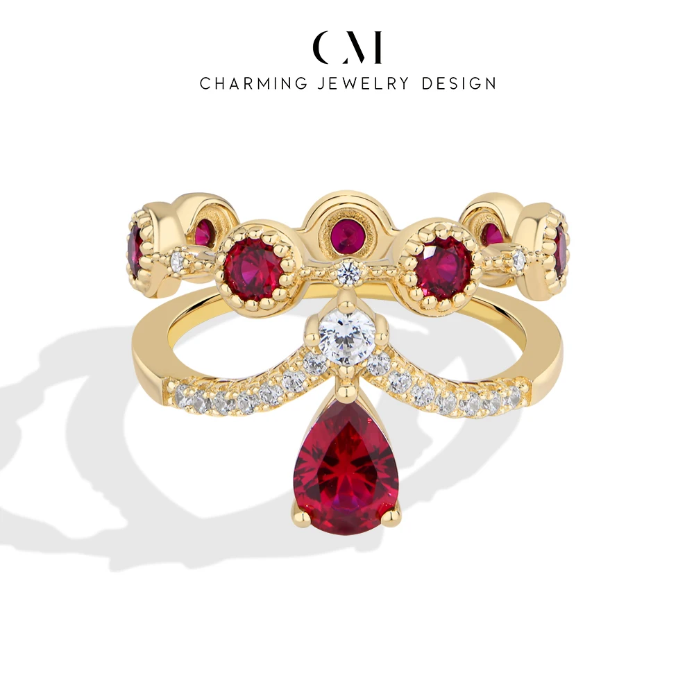 CHARMING 2026 Gorgeous Lab ruby zircon S925 Silver Composite Ring-Set for Women party Luxury Jewelry Birthday Gift with romance
CHARMING 2026 Gorgeous Lab ruby zircon S925 Silver Composite Ring-Set for Women party Luxury Jewelry Birthday Gift with romance
