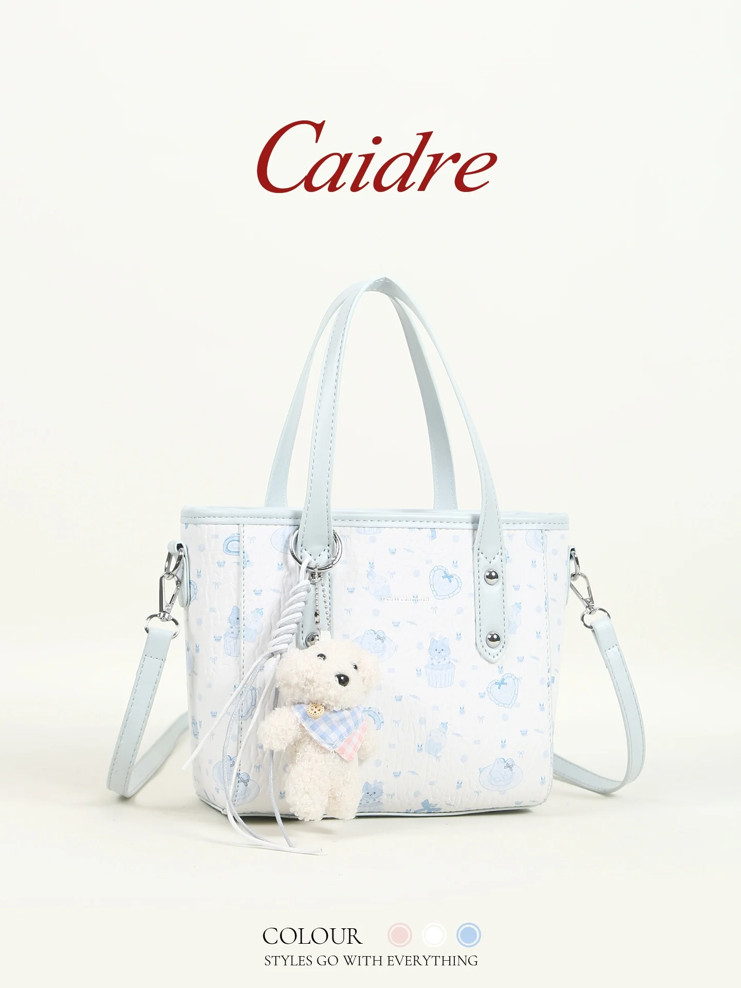 Caidre Cute Bear Handbag Women's Birthday Gift Commuter Tote Bag Single Shoulder Crossbody Bag Soft Handle Medium Hardness
Caidre Cute Bear Handbag Women's Birthday Gift Commuter Tote Bag Single Shoulder Crossbody Bag Soft Handle Medium Hardness