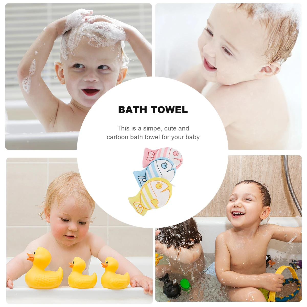 3pcs Baby Bathing Sponge Cartoon Infant Rub Shower Towel Ball Kids Sponges Safe Skin Storage Convenient Placement
3pcs Baby Bathing Sponge Cartoon Infant Rub Shower Towel Ball Kids Sponges Safe Skin Storage Convenient Placement