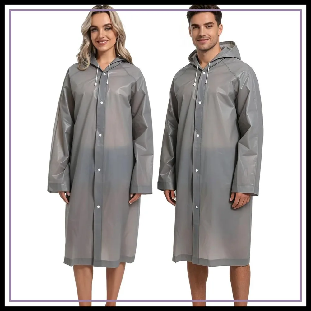 Heavy Duty Reusable Rain Ponchos for Adults - Survival Raincoats 2 Pack
Heavy Duty Reusable Rain Ponchos for Adults - Survival Raincoats 2 Pack
