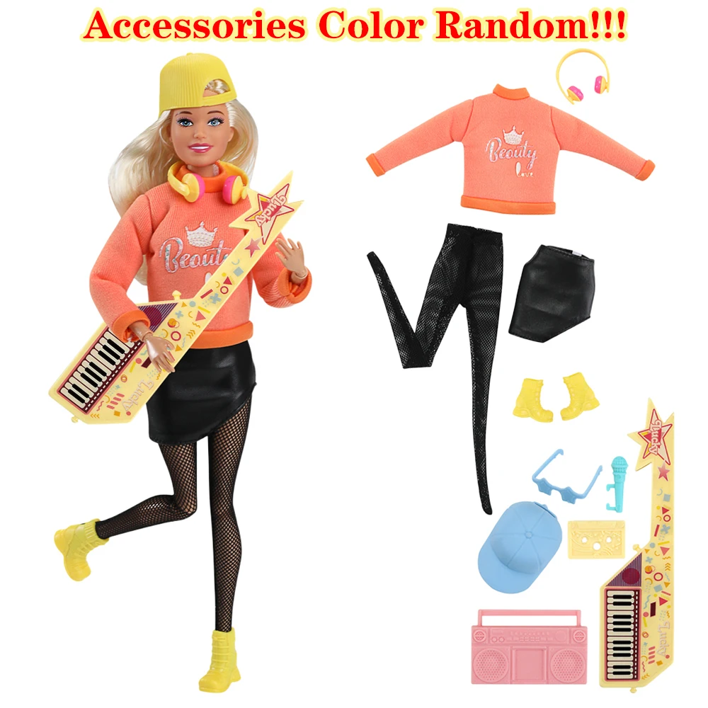 NK 1 Set Doll Clothes + 7 Pcs Dolls Accessories Color Random For 11.5 inch Doll Clothes Dress 30 CM Doll Outfits Toys
NK 1 Set Doll Clothes + 7 Pcs Dolls Accessories Color Random For 11.5 inch Doll Clothes Dress 30 CM Doll Outfits Toys