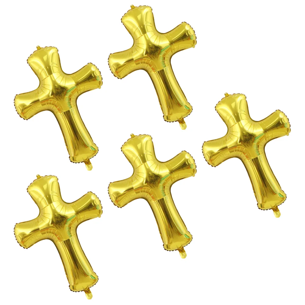 5 Pcs Black Balloons Christening Cross Shape Aluminum Foil Large Birthday Golden Party Baby Boy
5 Pcs Black Balloons Christening Cross Shape Aluminum Foil Large Birthday Golden Party Baby Boy