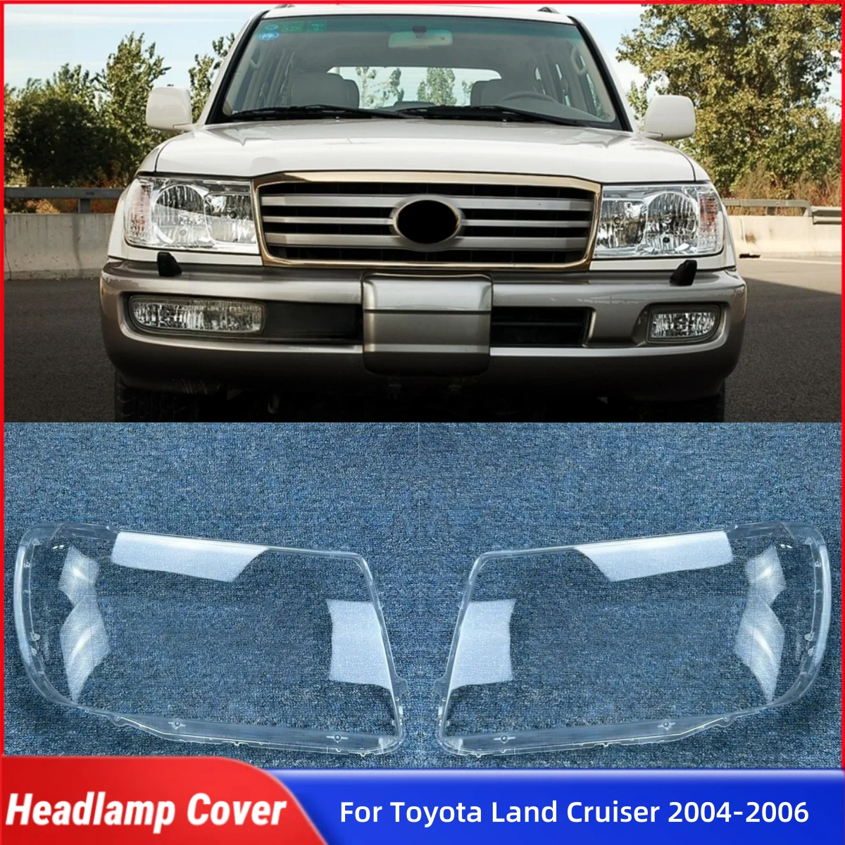 For Toyota Land Cruiser 2004 2005 2006 Car Gadgets Lampcover Caps Headlight Cover Car Front Headlight Lens Cover Lights Shell
For Toyota Land Cruiser 2004 2005 2006 Car Gadgets Lampcover Caps Headlight Cover Car Front Headlight Lens Cover Lights Shell
