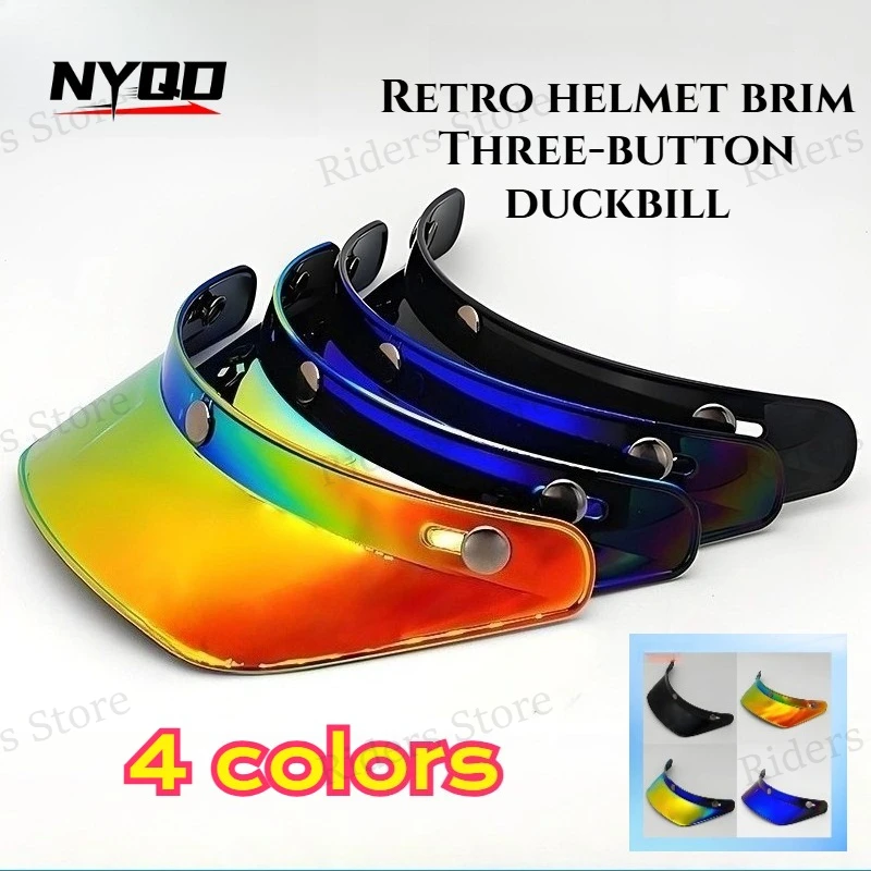 Retro Helmet Sun Visor 3 Snaps Universal Peak for 3/4 Open Face Motorcycle Helmet Accessories
Retro Helmet Sun Visor 3 Snaps Universal Peak for 3/4 Open Face Motorcycle Helmet Accessories