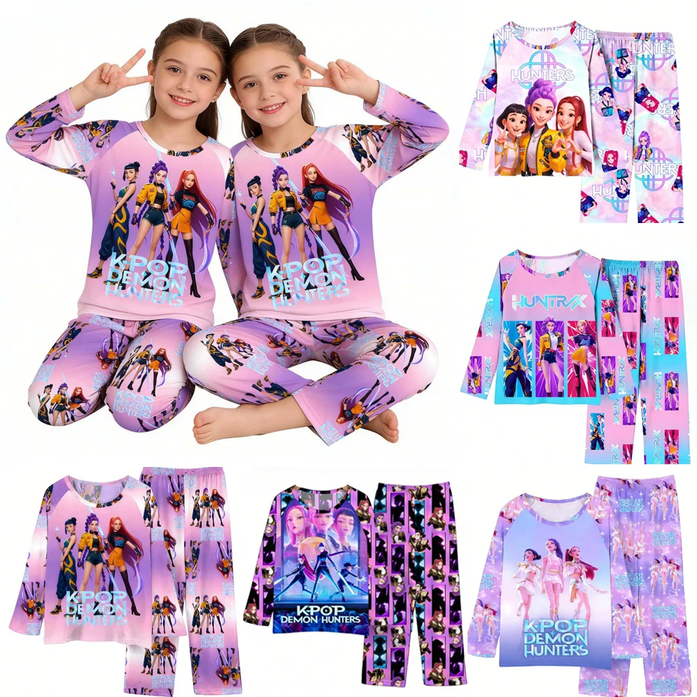 KPop Demon Hunters Huntrix Kids Pajamas Set Long Sleeve Girls Clothing 2pcs Children's Sleepwear Cartoon Boys Nightwear 3-14Y
KPop Demon Hunters Huntrix Kids Pajamas Set Long Sleeve Girls Clothing 2pcs Children's Sleepwear Cartoon Boys Nightwear 3-14Y