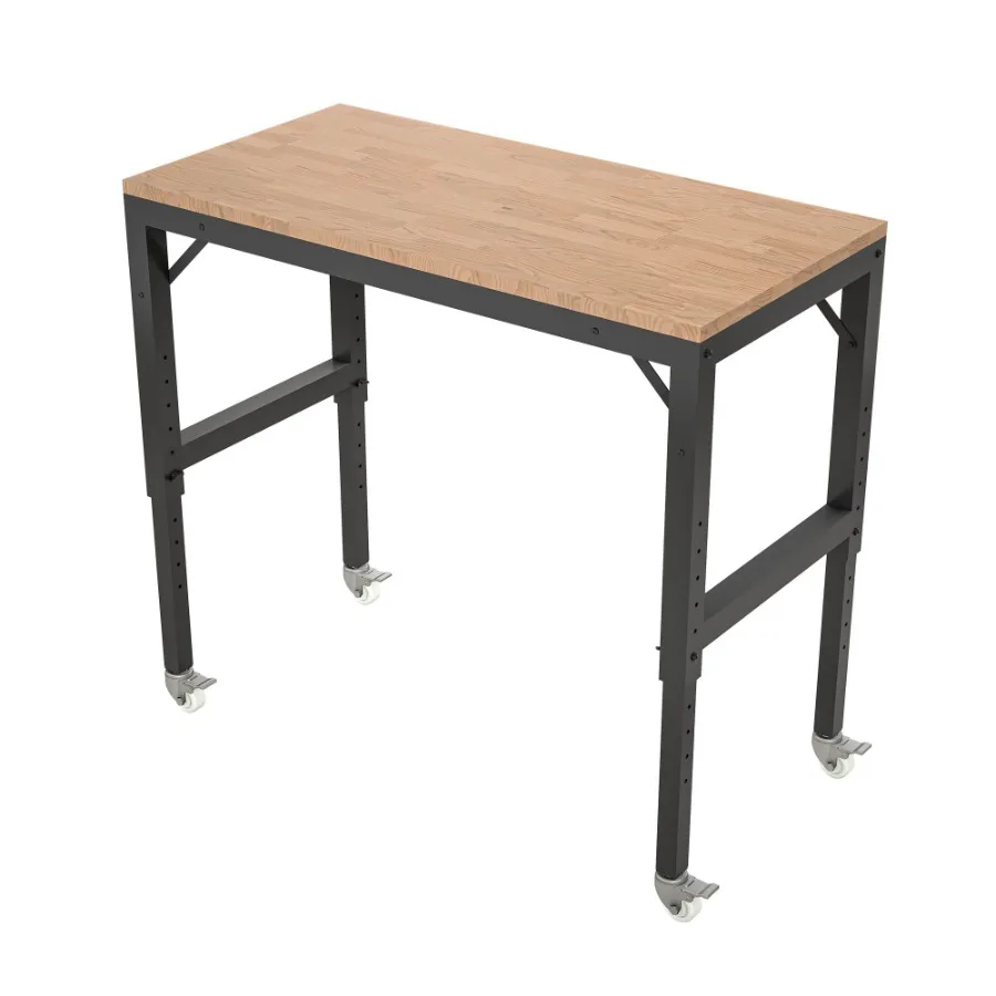 48 HeavyDuty Adjustable Workbench for Garage Rubber Wood shop table W Metal Wheels Hardwood Workstation Weight Capacity over 20
48 HeavyDuty Adjustable Workbench for Garage Rubber Wood shop table W Metal Wheels Hardwood Workstation Weight Capacity over 20