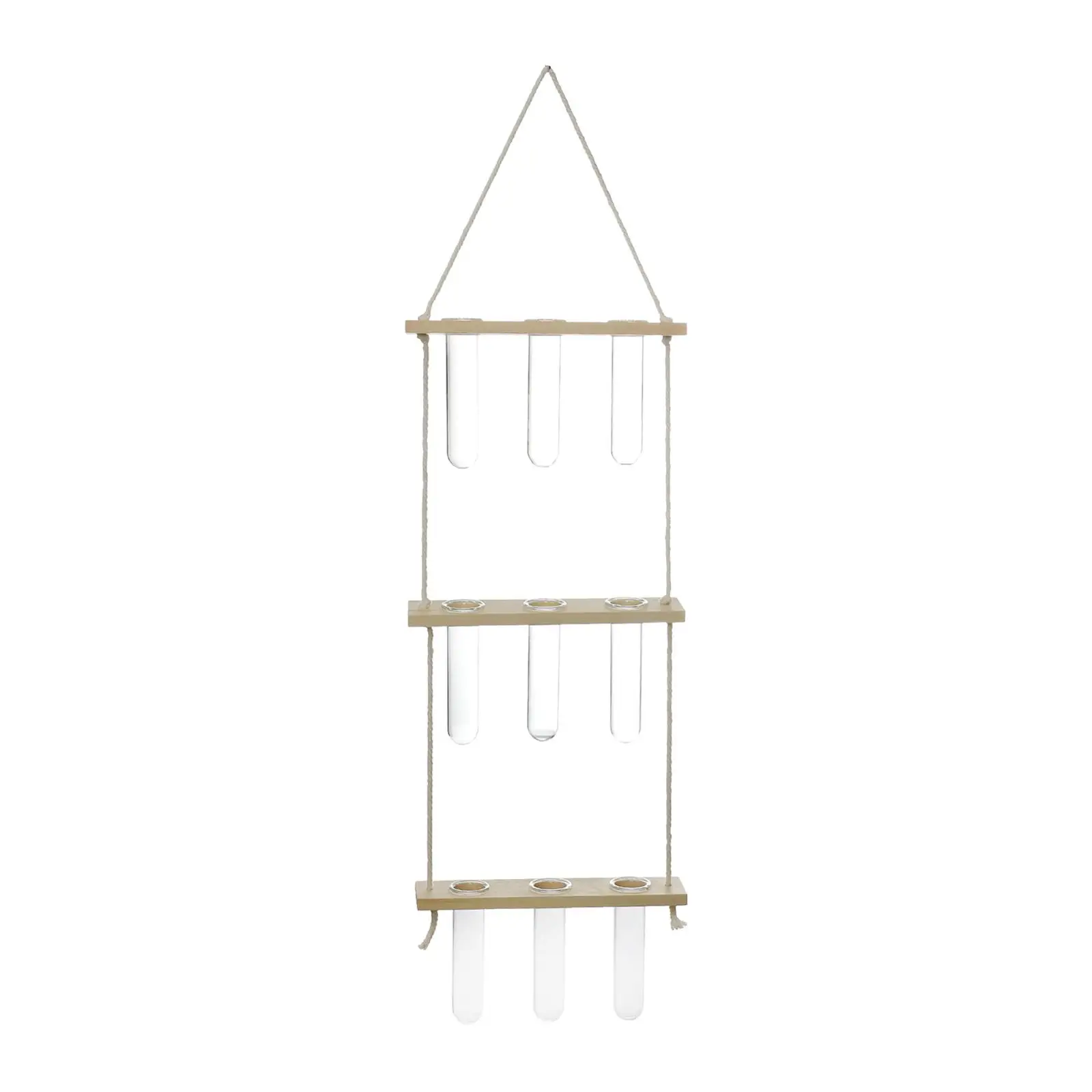 Wall Mounted Test Tube Vase Hydroponic Glass Planter Wooden Stand for Bedroom Small Plant Display Home Decor Gift Idea
Wall Mounted Test Tube Vase Hydroponic Glass Planter Wooden Stand for Bedroom Small Plant Display Home Decor Gift Idea