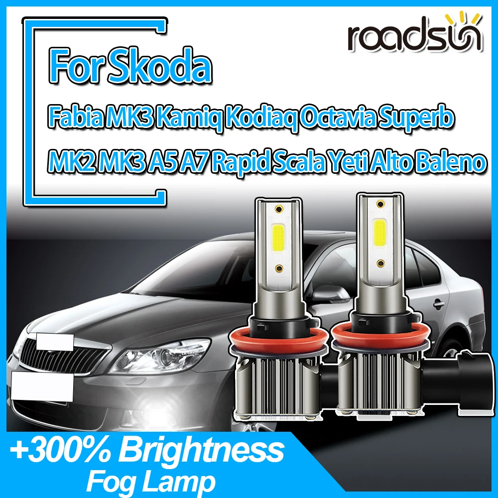 2pcs 20000LM Fog Lights Super Bright For Skoda Fabia MK3 Kamiq Kodiaq Octavia Superb MK2 MK3 A5 A7 Rapid Scala Yeti Alto Baleno
2pcs 20000LM Fog Lights Super Bright For Skoda Fabia MK3 Kamiq Kodiaq Octavia Superb MK2 MK3 A5 A7 Rapid Scala Yeti Alto Baleno
