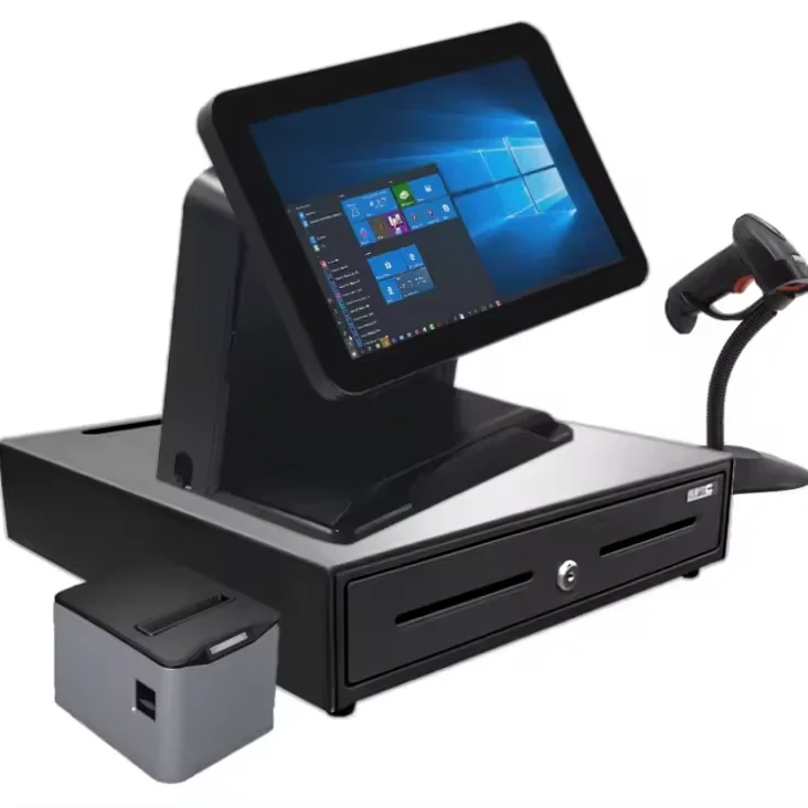Hot Sale 15.6 Inch Dual Screen Commercial Cash Register POS Terminal Retail with Optional WiFi Thermal Printer Includes Cash
Hot Sale 15.6 Inch Dual Screen Commercial Cash Register POS Terminal Retail with Optional WiFi Thermal Printer Includes Cash