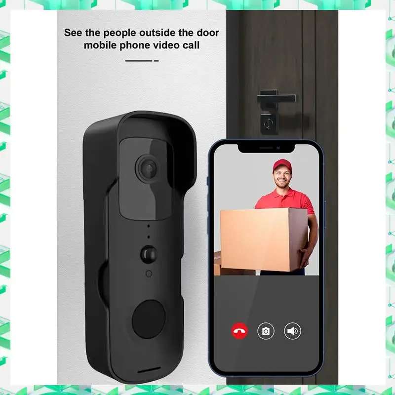 3C Electron Tuya Wi-Fi Smart Video Door Viewer — водонепроницаемый с ночным видением, камерой FHD 1080P, дверным звонком визуального домофона, US Plu
3C Electron Tuya Wi-Fi Smart Video Door Viewer — водонепроницаемый с ночным видением, камерой FHD 1080P, дверным звонком визуального домофона, US Plu