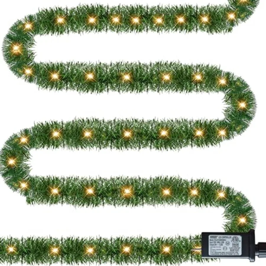50 Feet Pre-lit Christmas Green Garland 150 LED Lights Lighted Artificial Pine Garlands for Indoor Outdoor Christmas Decor Holi
50 Feet Pre-lit Christmas Green Garland 150 LED Lights Lighted Artificial Pine Garlands for Indoor Outdoor Christmas Decor Holi