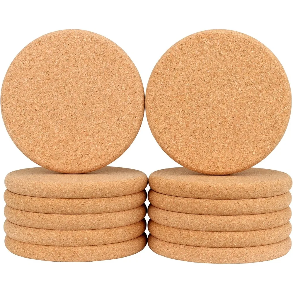 12 Pack 0.4 Ultra Thick Cork Coasters for Drinks 3.9 Diameter Large Coaster for Drink Absorbent Heat Resistant Round Edg
12 Pack 0.4 Ultra Thick Cork Coasters for Drinks 3.9 Diameter Large Coaster for Drink Absorbent Heat Resistant Round Edg