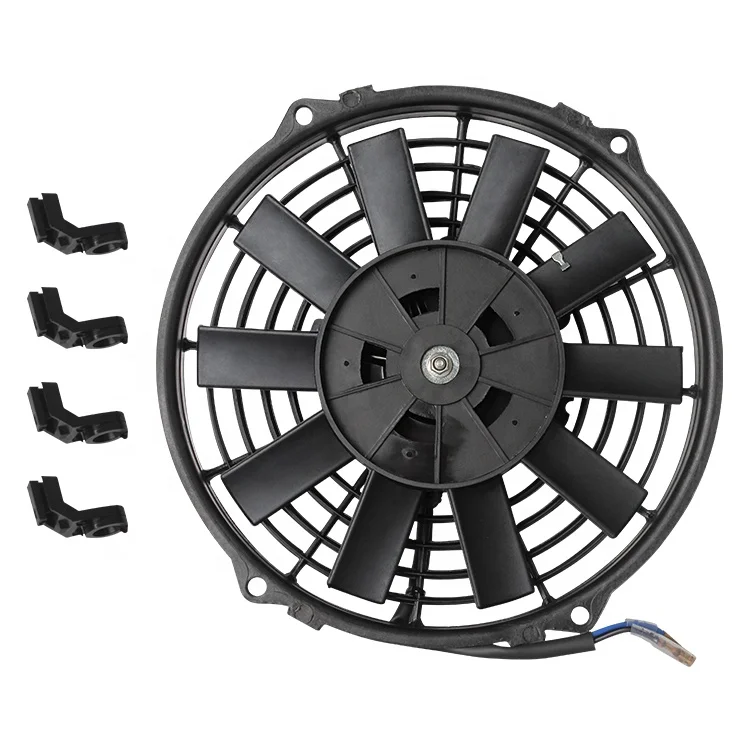 High Performance 12V/24V 7inch/9inch/10inch/12Inch 80W 800 CFM Radiator Cooling Fan Assembly Kit Universal Black with Mount Kit
High Performance 12V/24V 7inch/9inch/10inch/12Inch 80W 800 CFM Radiator Cooling Fan Assembly Kit Universal Black with Mount Kit