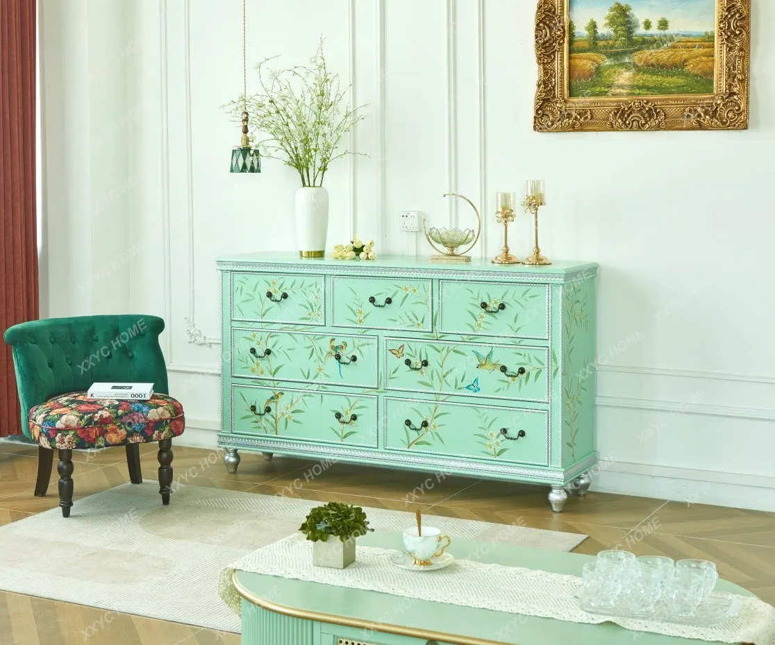 solid wood retro painted decorative cabinet foyer partition large capacity porch storage side cabinet
solid wood retro painted decorative cabinet foyer partition large capacity porch storage side cabinet