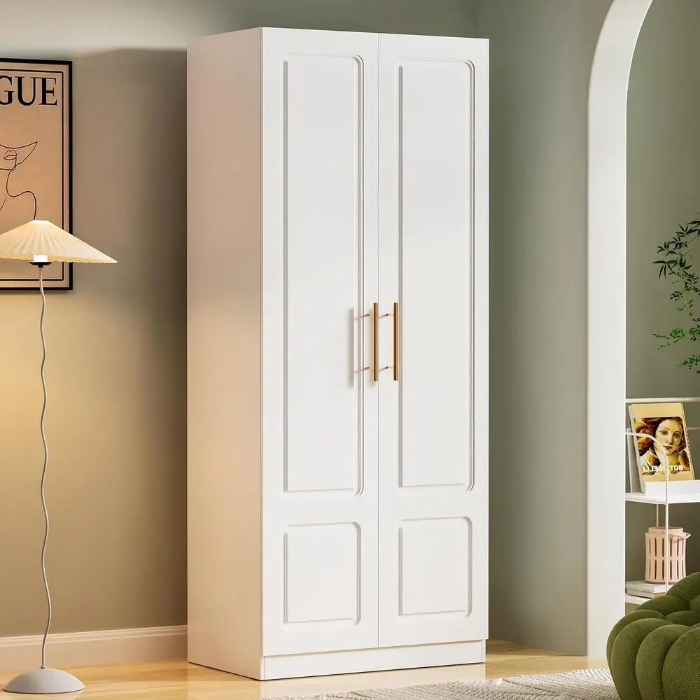Double Door White Armoire with Hanging Rod – 71" H x 31" W x 19" D, ern reestanding Wardrobe Closet or Bedroom, Sturdy Metal Han
Double Door White Armoire with Hanging Rod – 71" H x 31" W x 19" D, ern reestanding Wardrobe Closet or Bedroom, Sturdy Metal Han