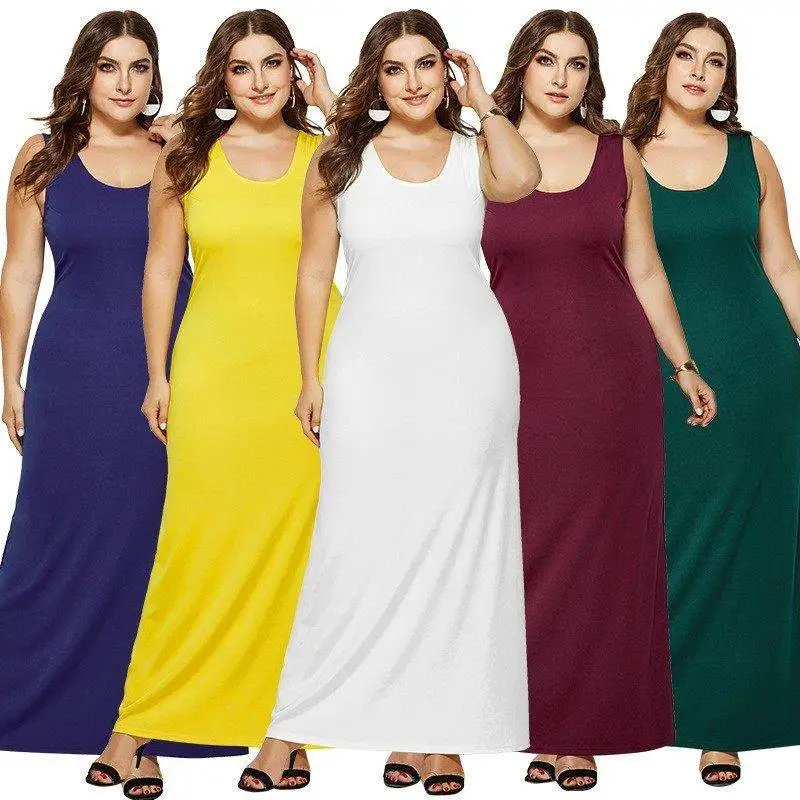 plus Size Color Sleeveless Maxi Dress Summer Sweet Style Citywalk Polyester Fiber Long Dress Women's Fashion Ladies' Cl...
plus Size Color Sleeveless Maxi Dress Summer Sweet Style Citywalk Polyester Fiber Long Dress Women's Fashion Ladies' Cl...