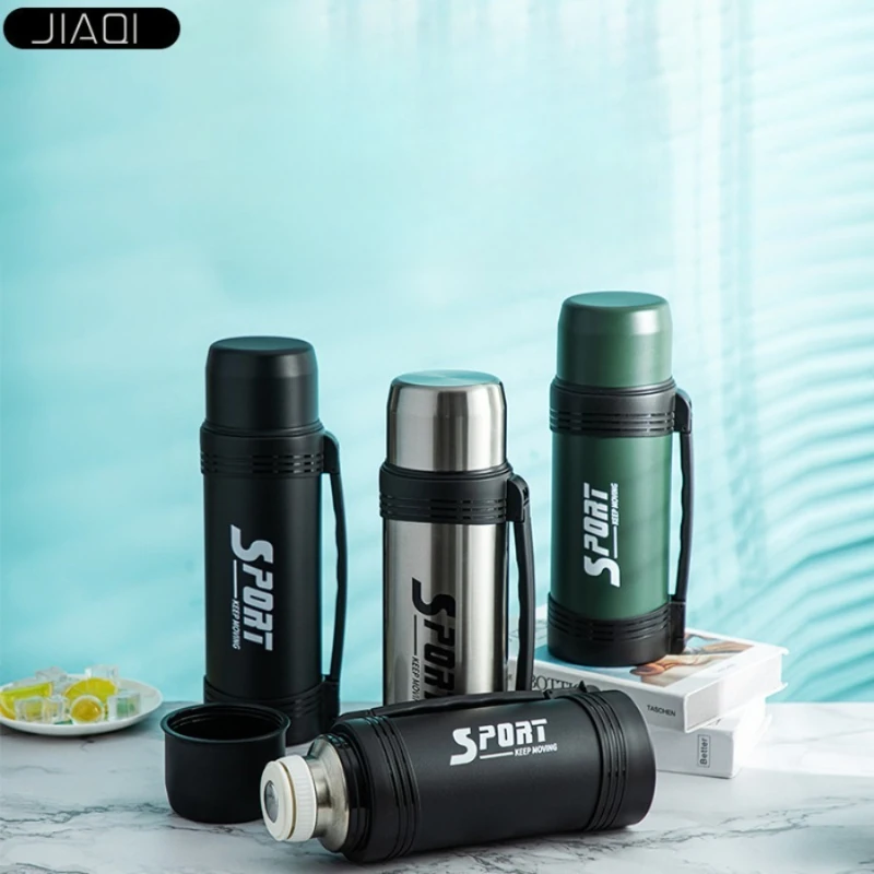 Large-capacity stainless steel thermos flask, portable, outdoor, car-mounted, insulated, insulated cup for men
Large-capacity stainless steel thermos flask, portable, outdoor, car-mounted, insulated, insulated cup for men