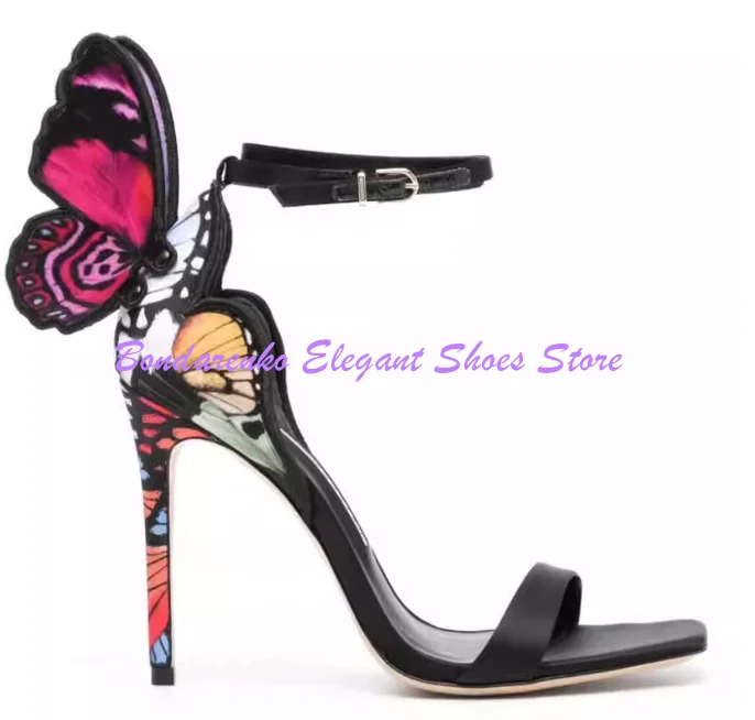 Mixed Color Butterfly Wings Lady Sandals Shoes Fashion Design Thin Heel Woman High Heels Sandals Pumps New Party Dress Shoes
Mixed Color Butterfly Wings Lady Sandals Shoes Fashion Design Thin Heel Woman High Heels Sandals Pumps New Party Dress Shoes
