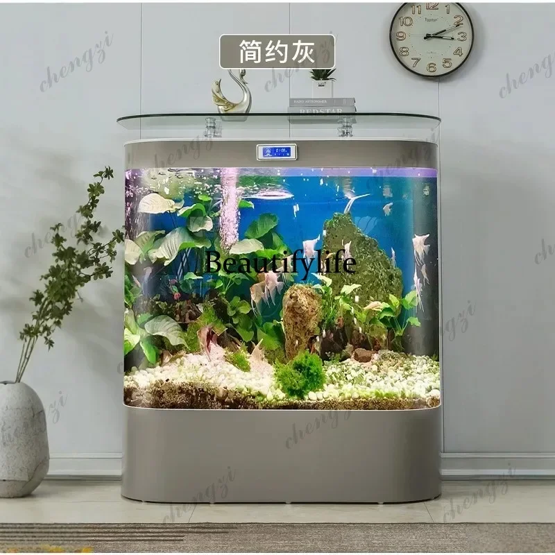 RR European Style Large Goldfish Aquarium, Wealth-Attracting Floor-Standing Eco Tank with Self-Cleaning System Crystal Glas
RR European Style Large Goldfish Aquarium, Wealth-Attracting Floor-Standing Eco Tank with Self-Cleaning System Crystal Glas