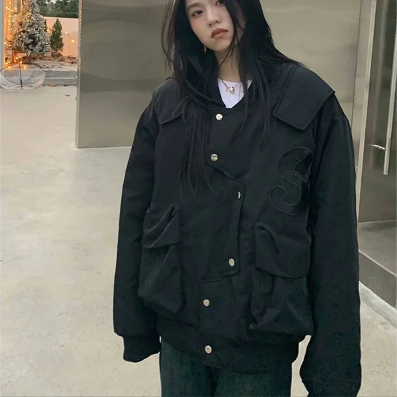 Female Baseball Aviator Coats Cotton Clothes Winter Women's Cargo Bomber Jackets Offer Fashion Demi-season Deals 2025 Trend Chic
Female Baseball Aviator Coats Cotton Clothes Winter Women's Cargo Bomber Jackets Offer Fashion Demi-season Deals 2025 Trend Chic