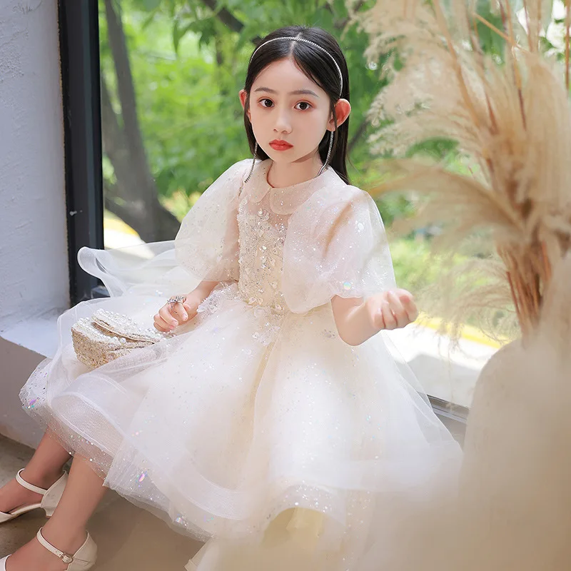 New Year Christmas Party Princess Dress Girl Light Champagne Evening Performance Dresses Girl Costume Girl Pageant Vestidos
New Year Christmas Party Princess Dress Girl Light Champagne Evening Performance Dresses Girl Costume Girl Pageant Vestidos