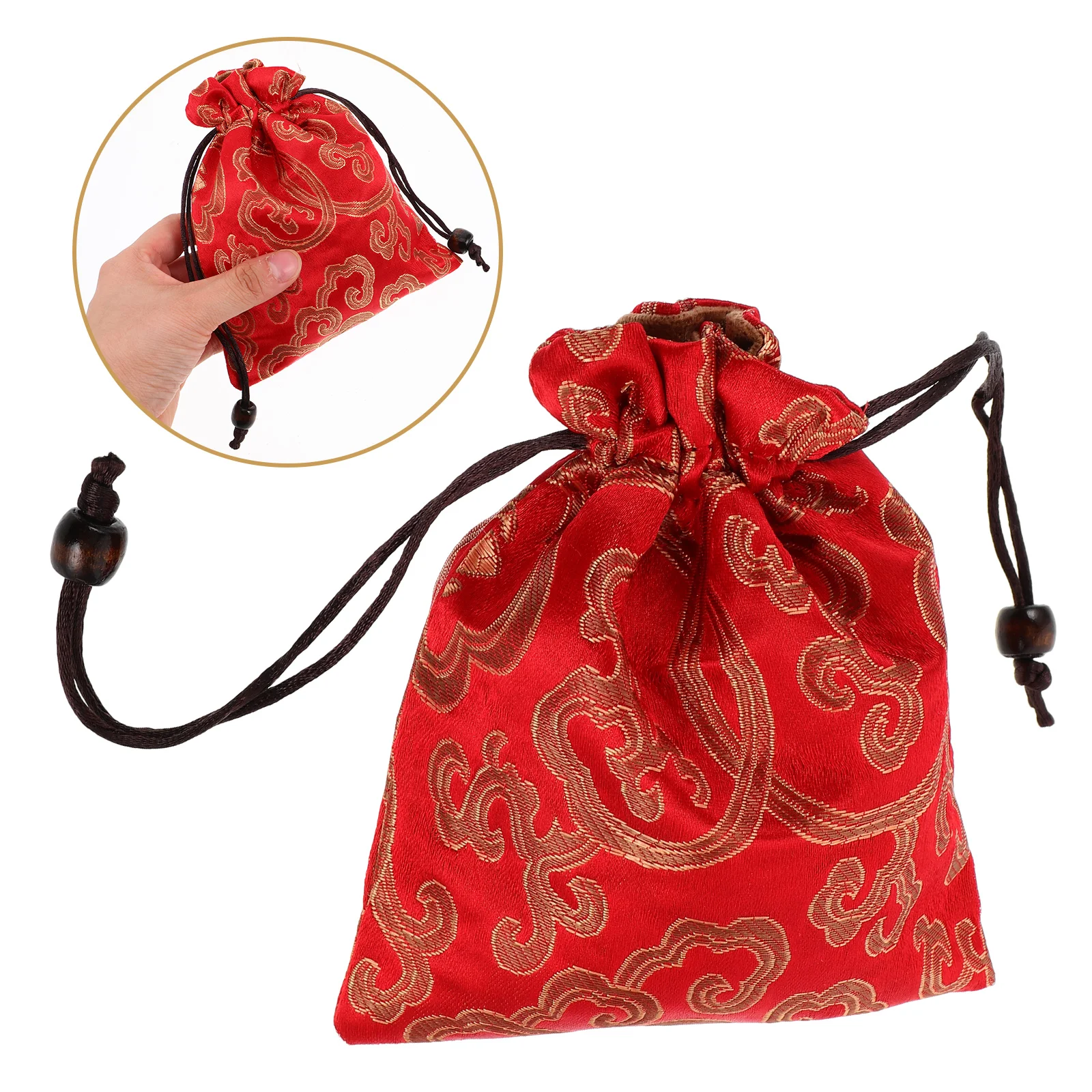 Singing Bowl Storage Bag Jewelry Bags Drawstring Chinese Vintage Silk Coin Purse New Year
Singing Bowl Storage Bag Jewelry Bags Drawstring Chinese Vintage Silk Coin Purse New Year