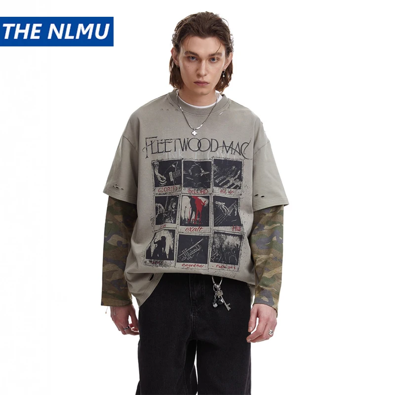 Vintage Long Sleeve T-Shirt Y2K Letter Graffiti Printed Fake two Pieces T Shirts Unisex Streetwear Men Punk Gothic Tops
Vintage Long Sleeve T-Shirt Y2K Letter Graffiti Printed Fake two Pieces T Shirts Unisex Streetwear Men Punk Gothic Tops