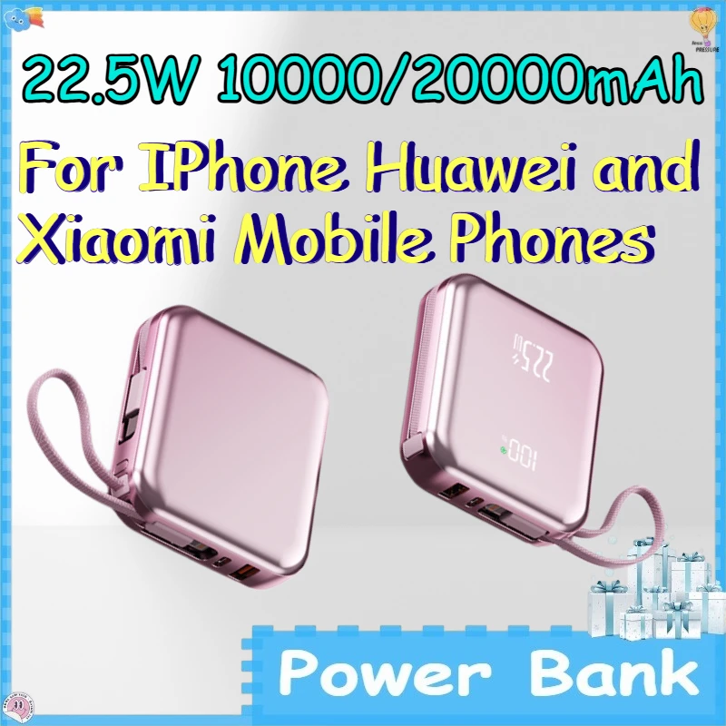 22.5W 10000/20000mAh Power Bank for IPhone Huawei and Xiaomi Mobile Phones Digital Display Slim and Lightweight PowerBank
22.5W 10000/20000mAh Power Bank for IPhone Huawei and Xiaomi Mobile Phones Digital Display Slim and Lightweight PowerBank