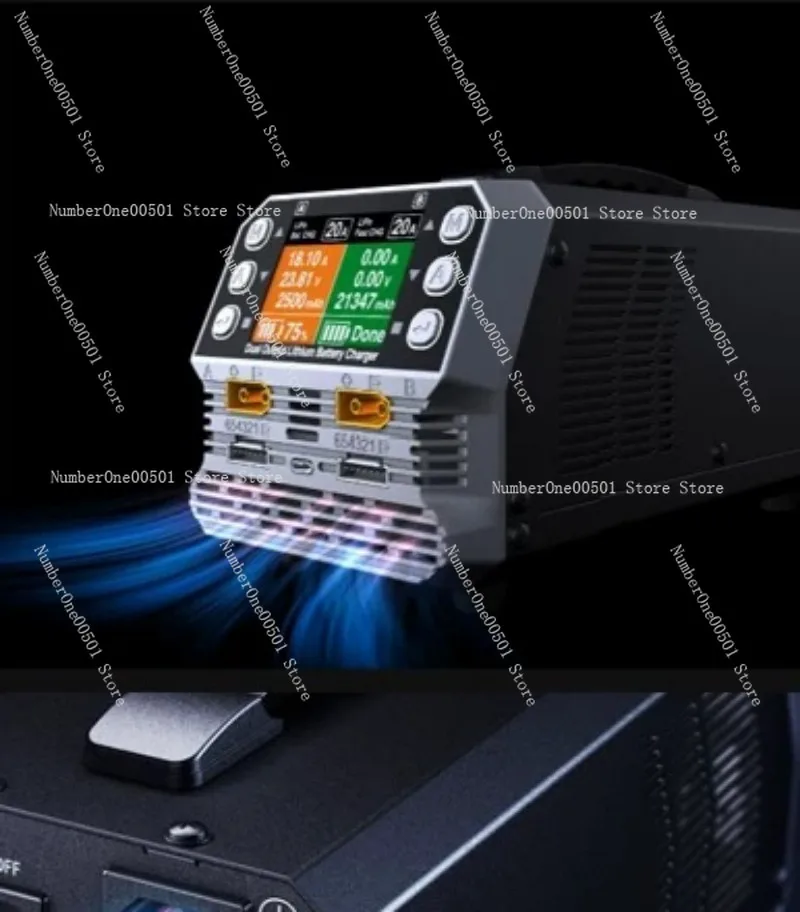 PC1080NEO Dual Channel 540W x2 LiPo Charger High Low Voltage IR Test Multi Language for RC
PC1080NEO Dual Channel 540W x2 LiPo Charger High Low Voltage IR Test Multi Language for RC