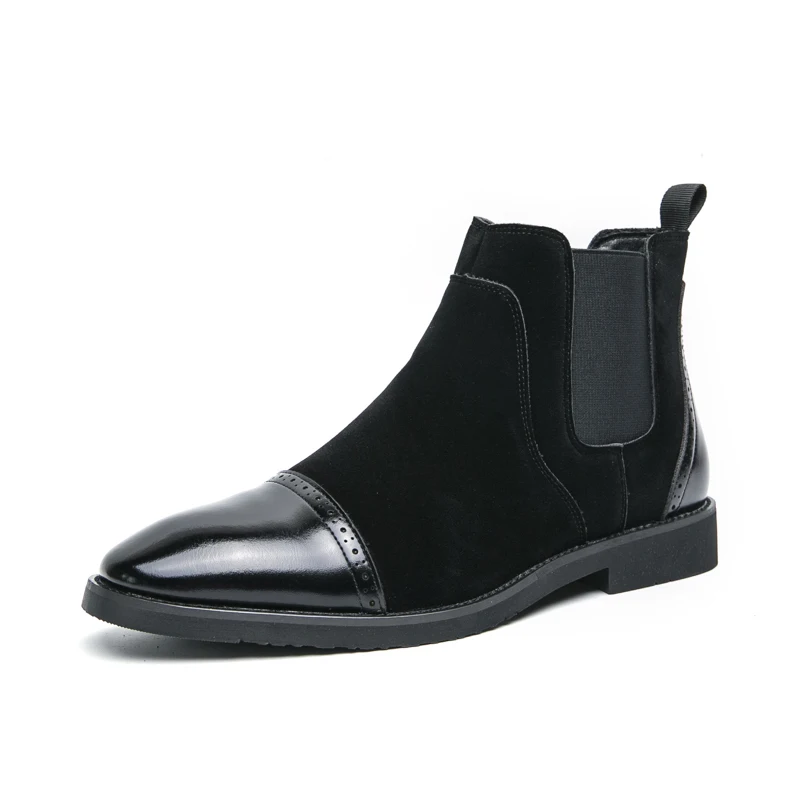 Men's new British style short boots, versatile for business and formal wear, fashionable men's shoes
Men's new British style short boots, versatile for business and formal wear, fashionable men's shoes