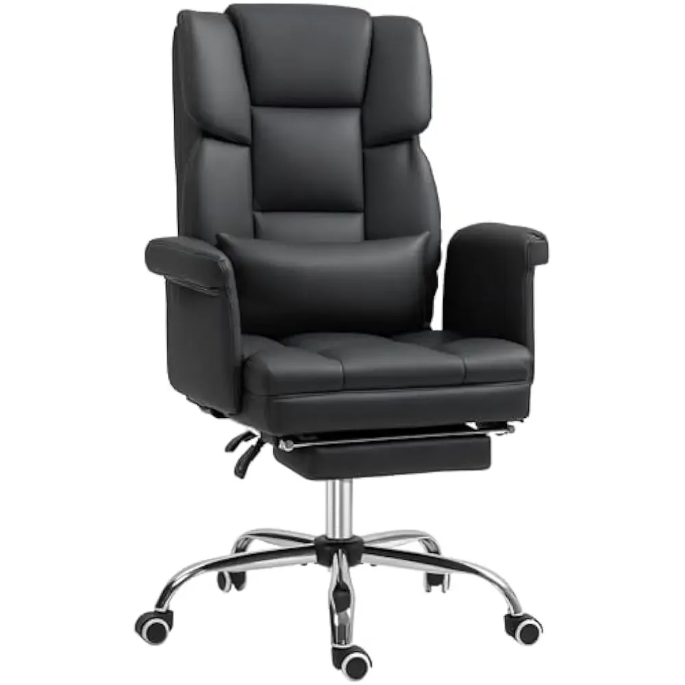 Executive Office Chair with Footrest and Lumbar Support, PU Leather Ergonomic Offices Desks Chairs, Reclining and Swivel Chair
Executive Office Chair with Footrest and Lumbar Support, PU Leather Ergonomic Offices Desks Chairs, Reclining and Swivel Chair