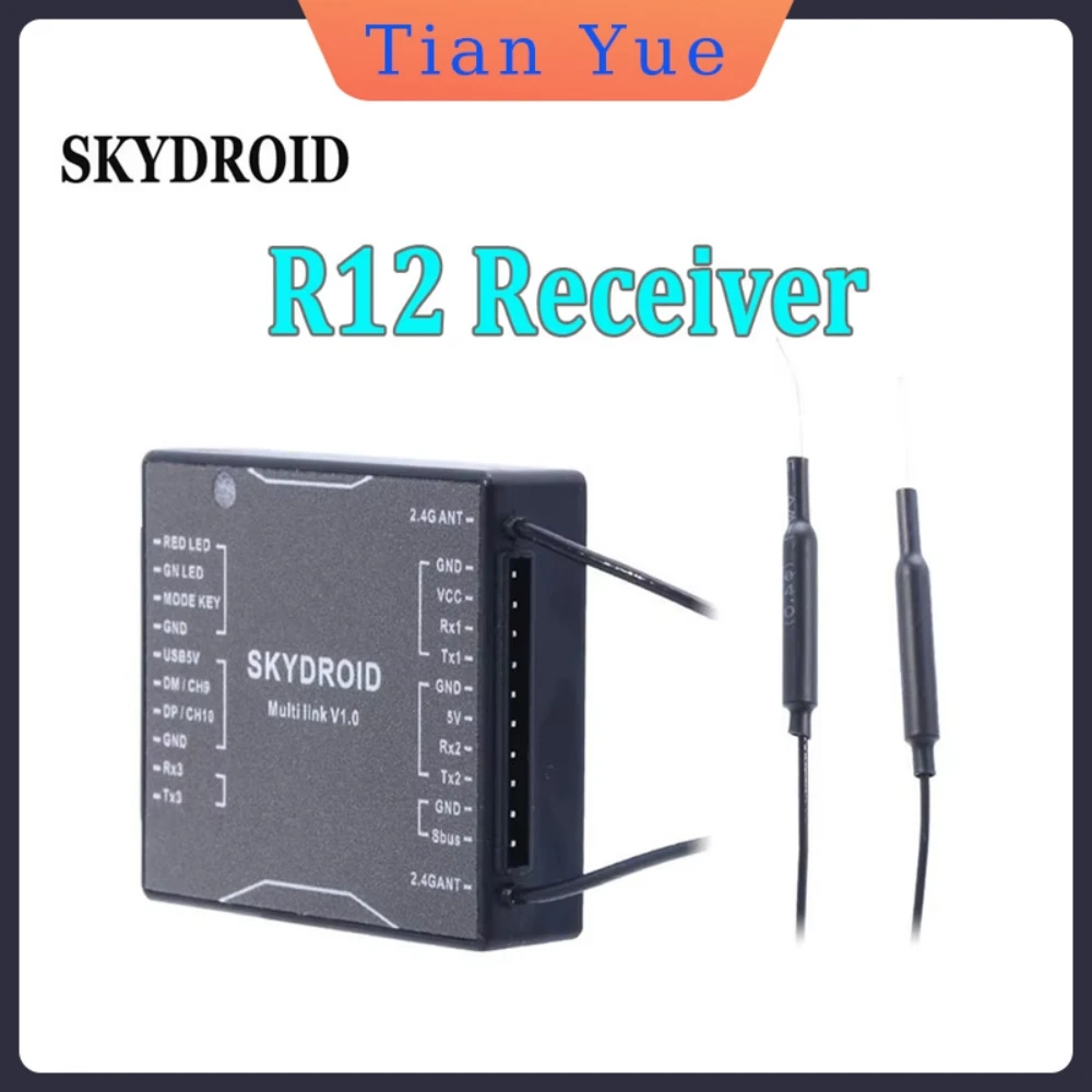 Приемник Skydroid R12 RX/SG12-RX Приемник дистанционного управления T12 для радиопередатчика T12 Аксессуары для дронов для защиты растений
Приемник Skydroid R12 RX/SG12-RX Приемник дистанционного управления T12 для радиопередатчика T12 Аксессуары для дронов для защиты растений