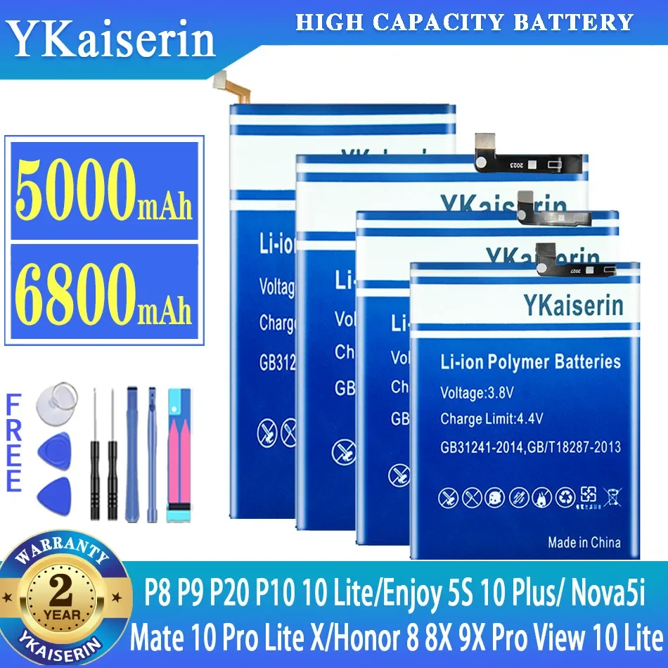 Аккумулятор ykaisin для Huawei P8 P9 P20 P10 10 Lite Nova5i Enjoy 5S 10 Plus Mate 10 Pro Lite X For Honor 8 8X 9X Pro View 10 Lite
Аккумулятор ykaisin для Huawei P8 P9 P20 P10 10 Lite Nova5i Enjoy 5S 10 Plus Mate 10 Pro Lite X For Honor 8 8X 9X Pro View 10 Lite