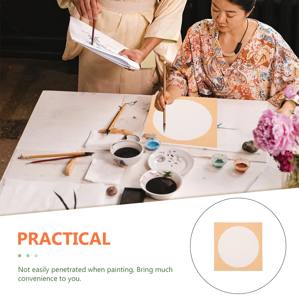 Rice Paper Fan Surface Round Xuan Papers Painting Drawing Chinese Art Calligraphy
Rice Paper Fan Surface Round Xuan Papers Painting Drawing Chinese Art Calligraphy