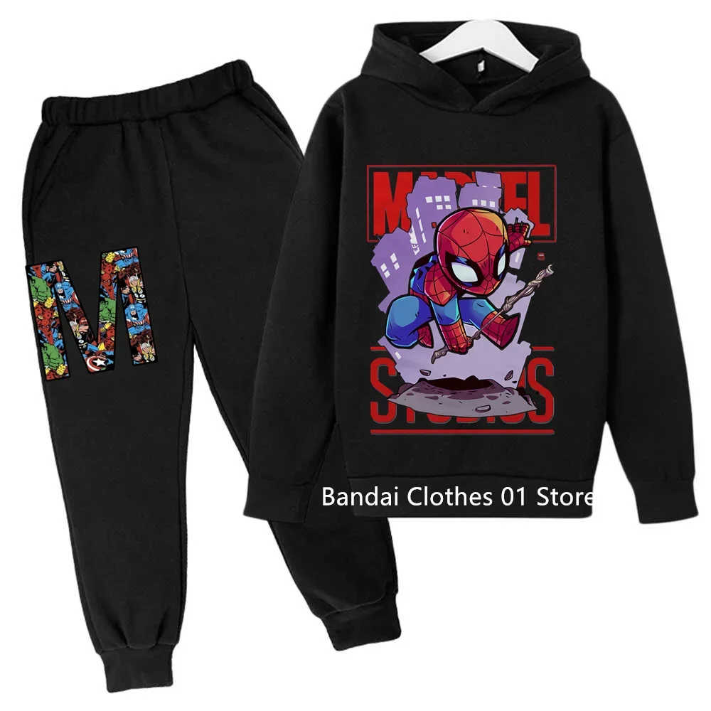 Marvels Spider Man Kids Boy Girl Hoodies Pants Suit Cartoon Spiderman Print Children's Clothing Set Sweatshirts Casual 4-14years
Marvels Spider Man Kids Boy Girl Hoodies Pants Suit Cartoon Spiderman Print Children's Clothing Set Sweatshirts Casual 4-14years