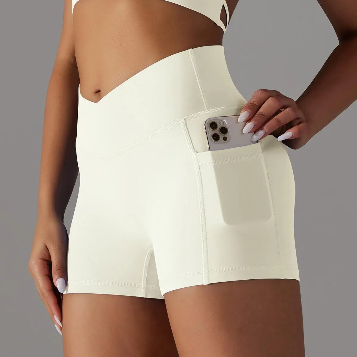 Mileegirl Cross Waist Women Yoga Shorts, Hip Lifting Sports Tights with Pockets, Quick Drying Gym Fitness Short Workout Scrunch
Mileegirl Cross Waist Women Yoga Shorts, Hip Lifting Sports Tights with Pockets, Quick Drying Gym Fitness Short Workout Scrunch