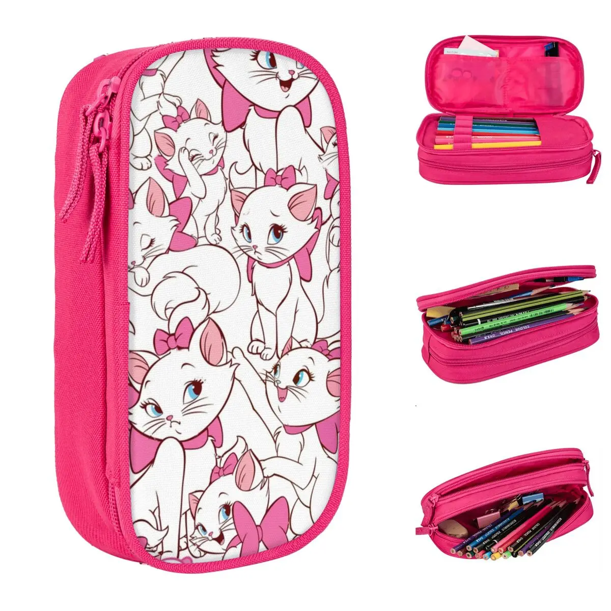 Aristocats Marie Cats коллаж пеналы милая сумка-держатель для ручек для девочек и мальчиков большая вместительная школьная косметичка для студентов
Aristocats Marie Cats коллаж пеналы милая сумка-держатель для ручек для девочек и мальчиков большая вместительная школьная косметичка для студентов
