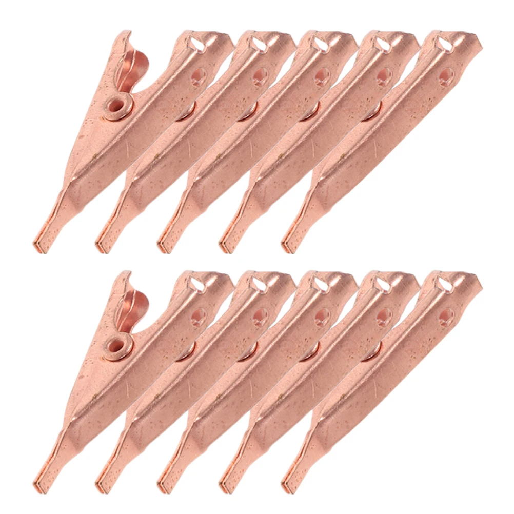10pcs Copper Test Clips Flat Mouth Small Size Quick Connect Electrical Soldering Wires Reliable Performance Temporary Lab
10pcs Copper Test Clips Flat Mouth Small Size Quick Connect Electrical Soldering Wires Reliable Performance Temporary Lab