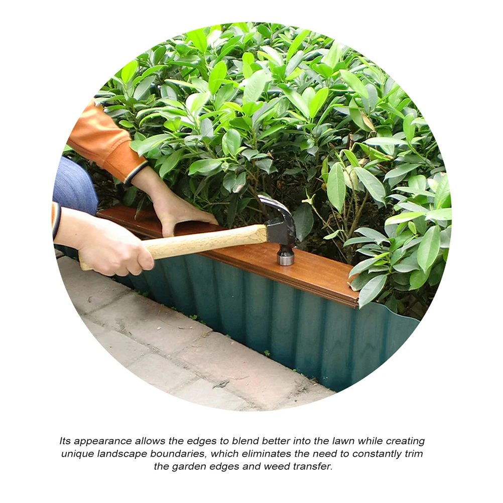 2 Rolls Lawn Guardrail Flexible Garden Border Edging The Fence Borders for Landscaping Dark Green Plastic 
2 Rolls Lawn Guardrail Flexible Garden Border Edging The Fence Borders for Landscaping Dark Green Plastic