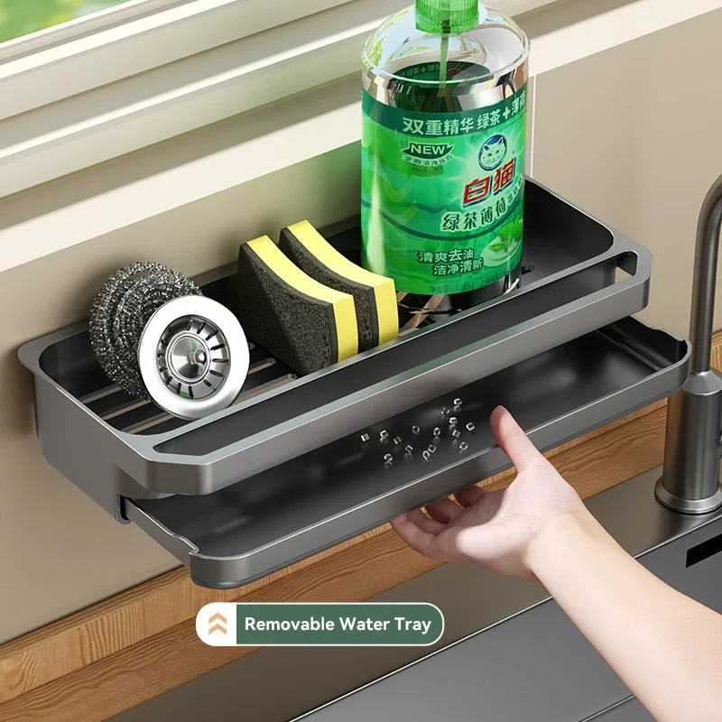 New Kitchen Organizer Drain Rack Self-draining Shelf Sponge Holder Dishcloth Faucet Storage Soap Drainer Kitchen Accessories
New Kitchen Organizer Drain Rack Self-draining Shelf Sponge Holder Dishcloth Faucet Storage Soap Drainer Kitchen Accessories