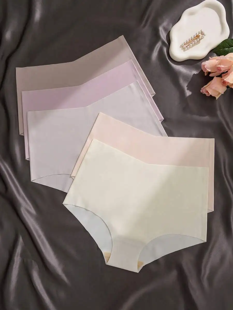 5pcs Women Seamless High Waist Hipster Panties Comfortable Skin Friendly Solid Colors
5pcs Women Seamless High Waist Hipster Panties Comfortable Skin Friendly Solid Colors