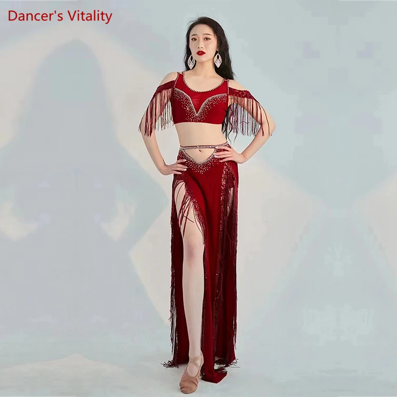 Belly Dance Professional Costumes Set Female Shining Performance Clothing Short Sleeves Top+long Skirt 2pcs Oriental Dance Wear
Belly Dance Professional Costumes Set Female Shining Performance Clothing Short Sleeves Top+long Skirt 2pcs Oriental Dance Wear