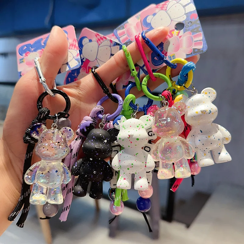 New Cartoon Net Red Exquisite Bear Doll Keychain Girls Cute Bag Backpack Decorative Pendant Lovely Festival Birthday Small Gift
New Cartoon Net Red Exquisite Bear Doll Keychain Girls Cute Bag Backpack Decorative Pendant Lovely Festival Birthday Small Gift
