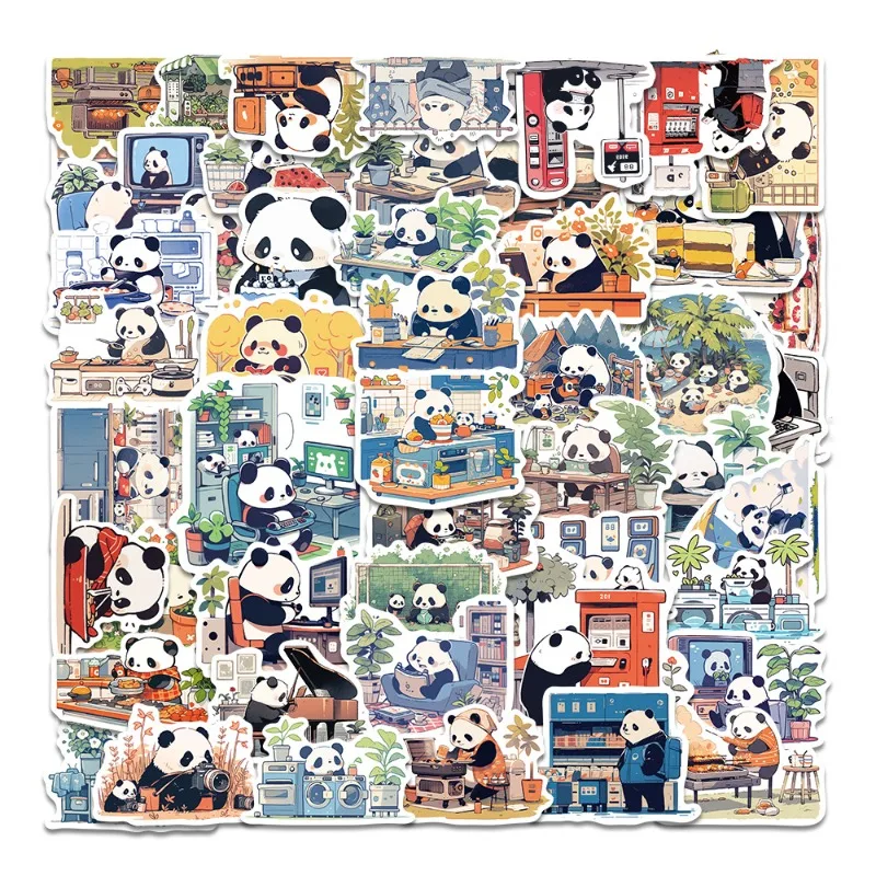 50pcs Kawaii Cartoon Panda Stickers Waterproof Vinyl Decals for Motorcycle Luggage Suitcase Laptop Phone DIY Decoration Gifts
50pcs Kawaii Cartoon Panda Stickers Waterproof Vinyl Decals for Motorcycle Luggage Suitcase Laptop Phone DIY Decoration Gifts