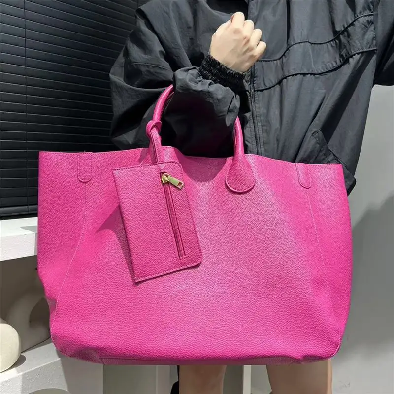 2025 Women's Fashion Soft Leather Tote Bag Large Capacity Simple Solid Color Trendy Shoulder Bag
2025 Women's Fashion Soft Leather Tote Bag Large Capacity Simple Solid Color Trendy Shoulder Bag