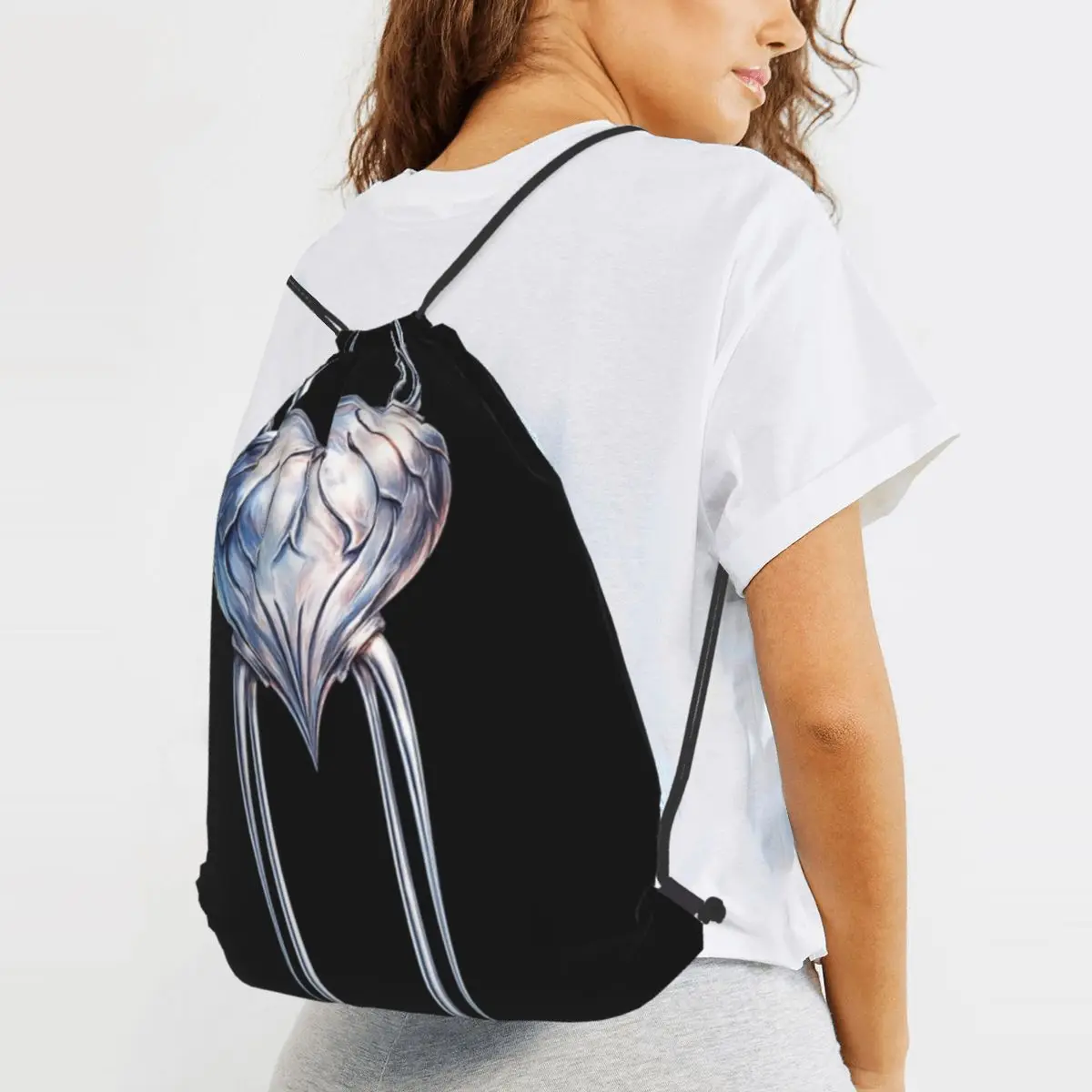 Metallic Heart Backpacks Fashion Drawstring Bags Shoes Bag Book Bags for Man Woman School
Metallic Heart Backpacks Fashion Drawstring Bags Shoes Bag Book Bags for Man Woman School