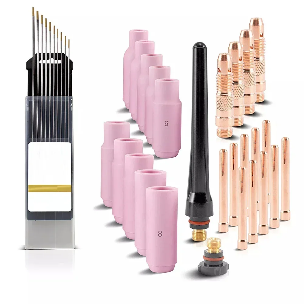 Welding Tasks TIG Consumables Kit 36pcs TIG Kit Long-lasting Performance Optimal Welding Results User-friendly Design
Welding Tasks TIG Consumables Kit 36pcs TIG Kit Long-lasting Performance Optimal Welding Results User-friendly Design