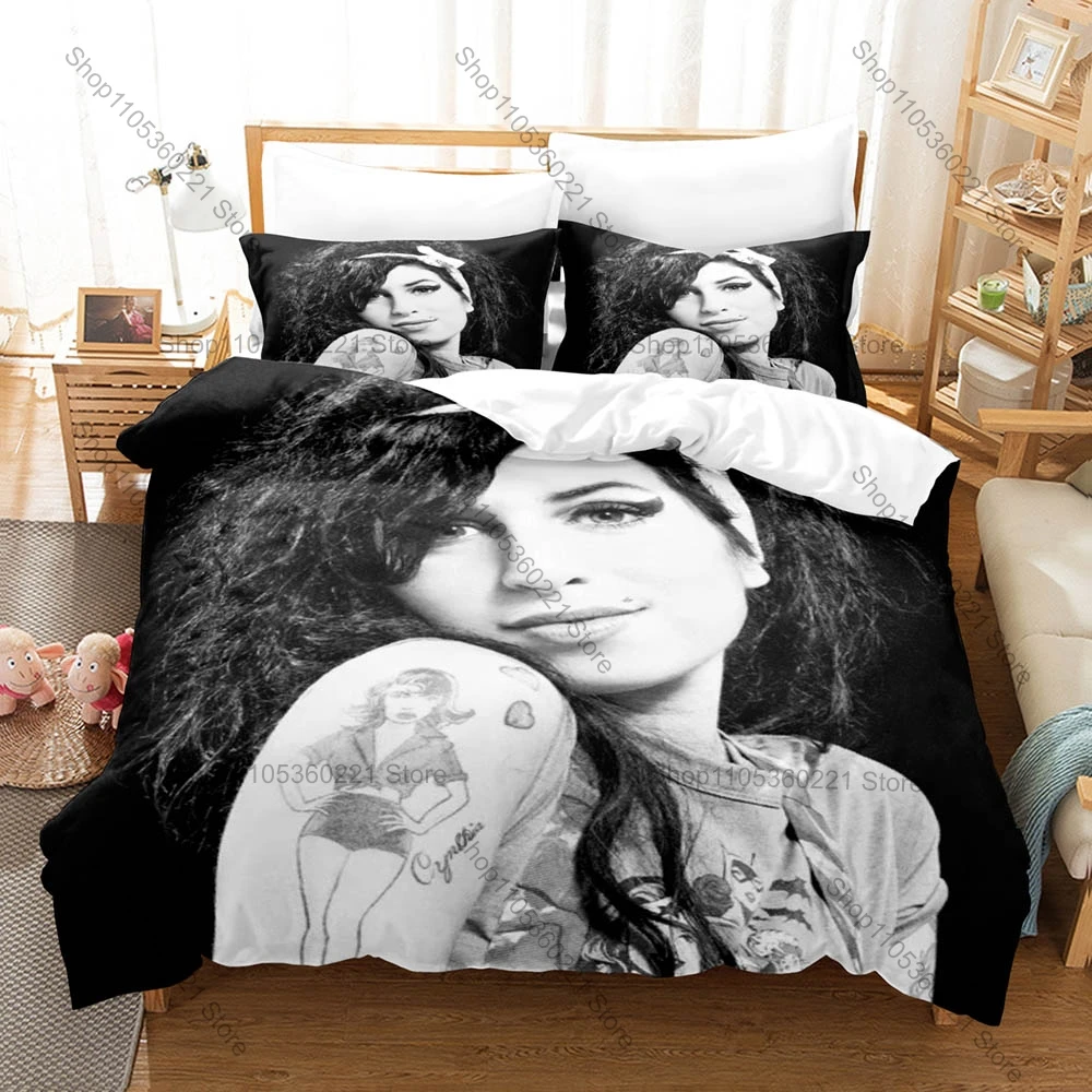 Personality Amy Winehouse Fans Gift Bedding Set New Duvet Cover Pillowcase High Quality Bed Set For Jazz & Soul Music Lovers Ret
Personality Amy Winehouse Fans Gift Bedding Set New Duvet Cover Pillowcase High Quality Bed Set For Jazz & Soul Music Lovers Ret