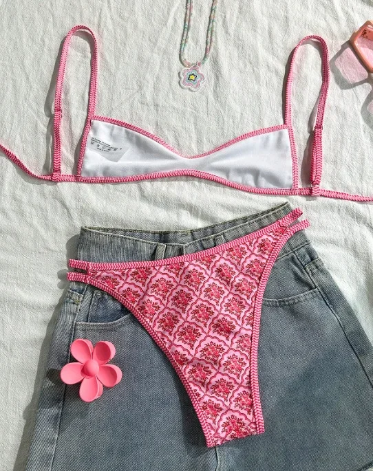 Flowers Printed High Leg Cut Bikini 2026 Women's Swimsuit XS-XL Two-Piece Swimwear Female Bather Bathing Suit
Flowers Printed High Leg Cut Bikini 2026 Women's Swimsuit XS-XL Two-Piece Swimwear Female Bather Bathing Suit